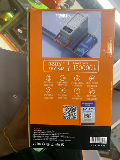 120,000mAh Premium ZHY Powerbank