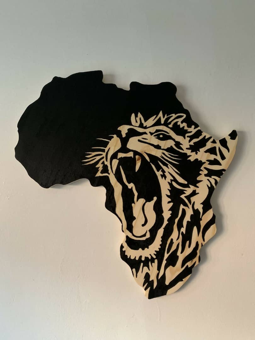 Africa Map Wall Decor