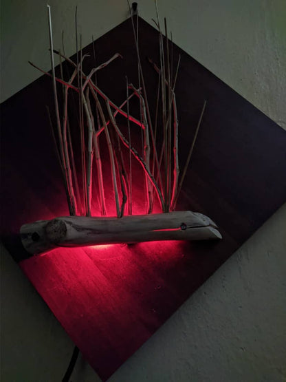 Glamarous wall mounted Art with lighting