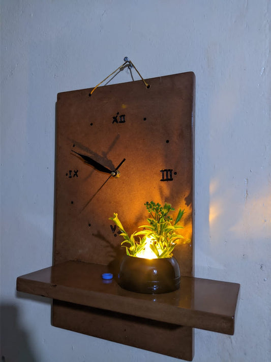 Wall Mounted Clock With Lighting