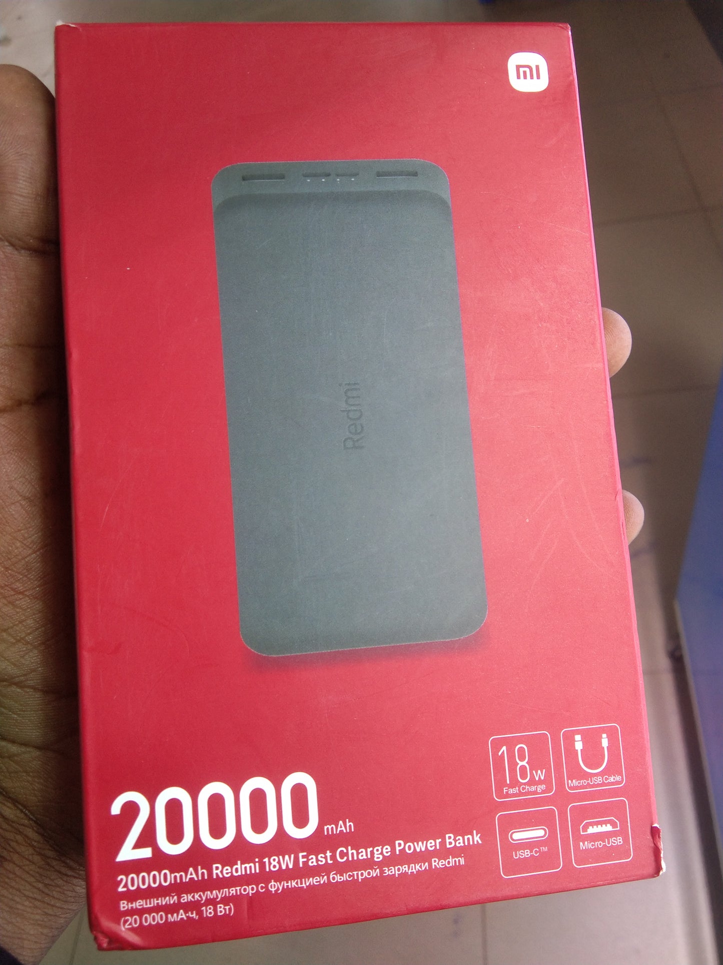 20000mAh Fast Charging XiaoMi Redmi Portable Power Bank